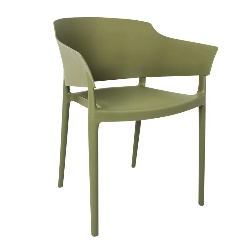 Bolero Lorenzo Bistro Chairs – Green Tea Finish, Pair 1