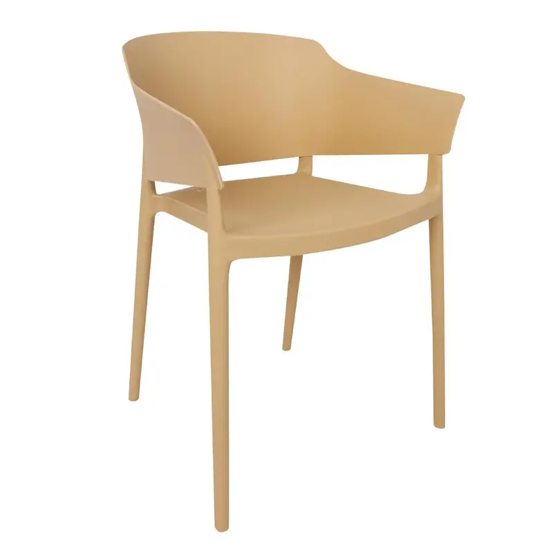 Bolero Lorenzo Café Chairs – Warm Cream, Two Seats 1