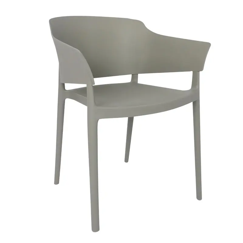 Bolero Lorenzo Café Seating – Medium Grey, 2-Unit Set 1