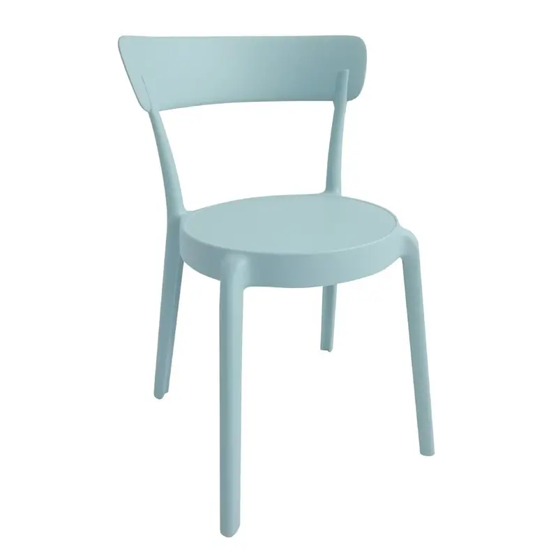 Bolero Mila Bistro Chairs – Icy Blue, 2-Piece Set 1