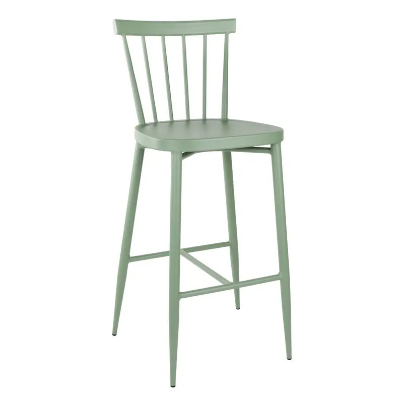 Bolero Windsor Green Aluminium High Stools – 2-Pack – Dx689 1