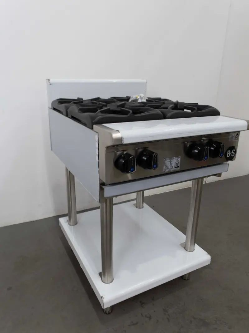B+S Bt-Sb4 Four-Burner Gas Cooktop With Cast Iron Grates - 851128 1