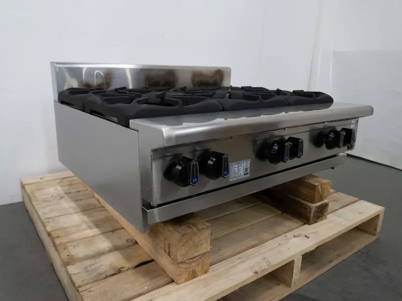 B&S Bt-Sb6 Six-Burner Commercial Cooktop – Gas Range Top, 845582 1