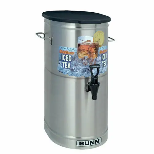 Bunn Tdo-4 34100.0000 4-Gallon Stainless Steel Iced Tea Dispenser With Solid Lid 1
