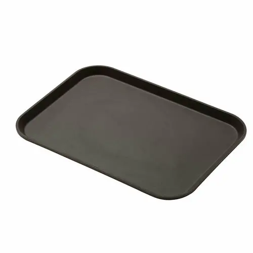 Cambro 1014Ct138 Camtread Tavern Tan Non-Skid Serving Tray – 10" X 14" Rectangular 1