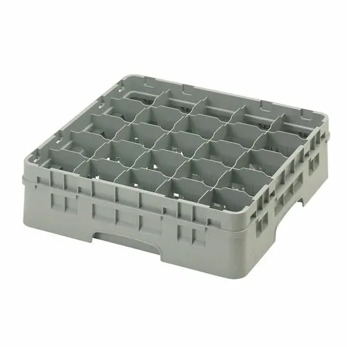 Cambro 25S418151 Full-Size Camrack — 25-Compartment Glass Rack With Extender (Soft Gray) 1