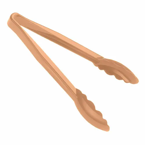 Cambro 9Tgs133 Beige Lugano 9-Inch Scallop Grip Plastic Tongs 1