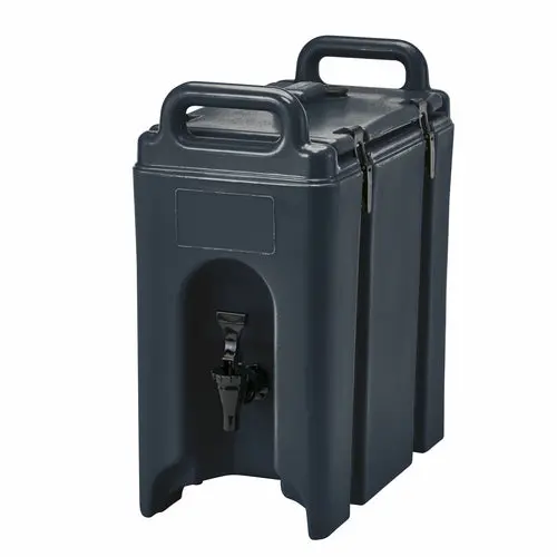 Cambro Camtainer 2.5-Gallon Black Insulated Beverage Dispenser 1