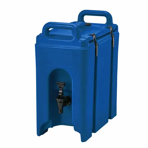 Cambro Camtainer 2.5-Gallon Navy Blue Insulated Beverage Dispenser 1