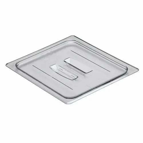 Cambro Camwear 1/2-Size Clear Polycarbonate Handled Food Pan Lid 1