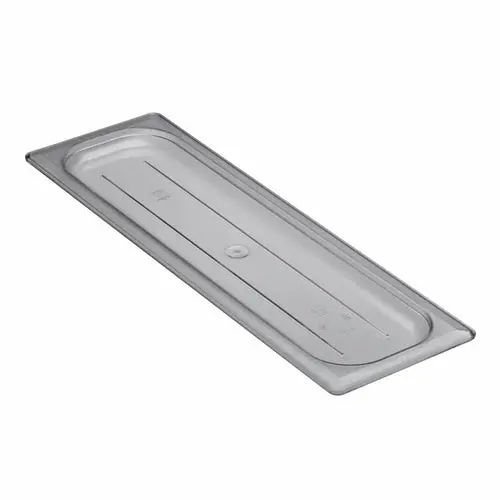 Cambro Camwear 1/2-Size Long Clear Polycarbonate Flat Lid 1