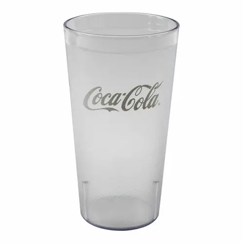 Cambro Clear 32 Oz Coca-Cola Style Plastic Tumbler 1