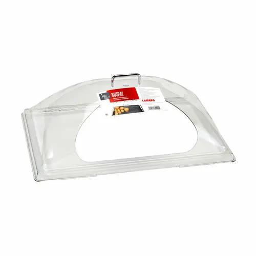 Cambro Dd1220Scw135 12" X 20" Clear Dome Cover With Side Cutout 1