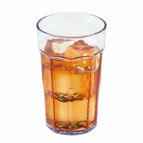 Cambro Lt10152 Laguna 10 Oz Clear Hammered San Tumbler 1