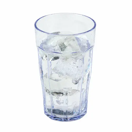 Cambro Lt12152 Laguna 12 Oz Clear Hammered San Tumbler 1