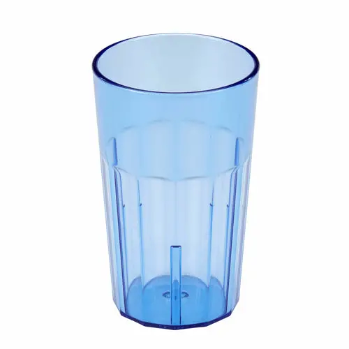Cambro Nt14401 Newport 14 Oz Slate Blue Fluted San Tumbler 1