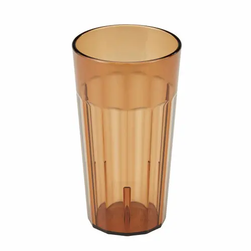 Cambro Nt20153 Newport 22 Oz Amber Fluted San Tumbler 1