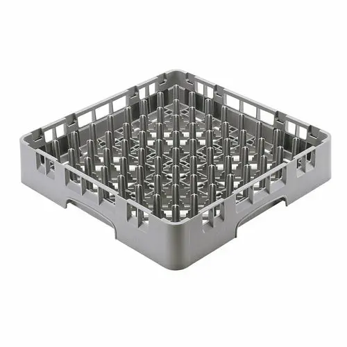 Cambro Pr314151 Full-Size 9" X 9" Soft Gray Camrack Dish Rack (No Extenders) 1