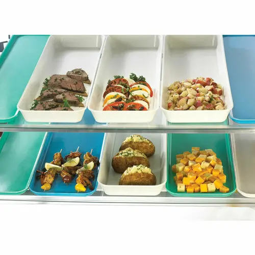 Cambro White 8" X 30" Fiberglass Market Pan For Retail Displays 1