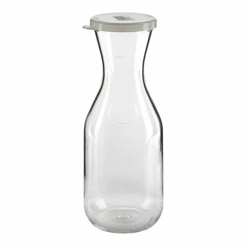Cambro Ww1000135 Clear 1-Liter Camview Polycarbonate Beverage Decanter With Lid 1