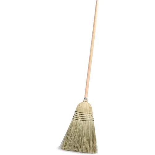 Carlisle 56" Natural Corn Broom — 5-Stitch Warehouse/Janitor Grade (4135067) 1