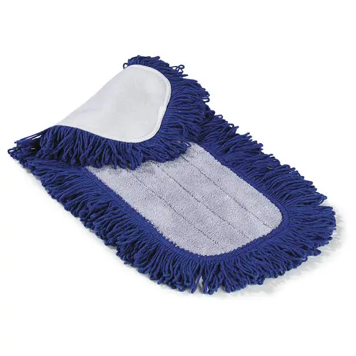 Carlisle Flo-Pac 363312414 24-Inch Blue Microfiber Dry Mop Pad 1
