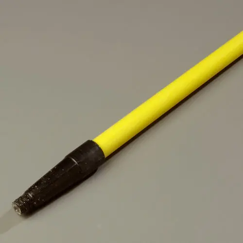 Carlisle Sparta Spectrum Fiberglass Handle – 60", Yellow, Tapered & Threaded 1