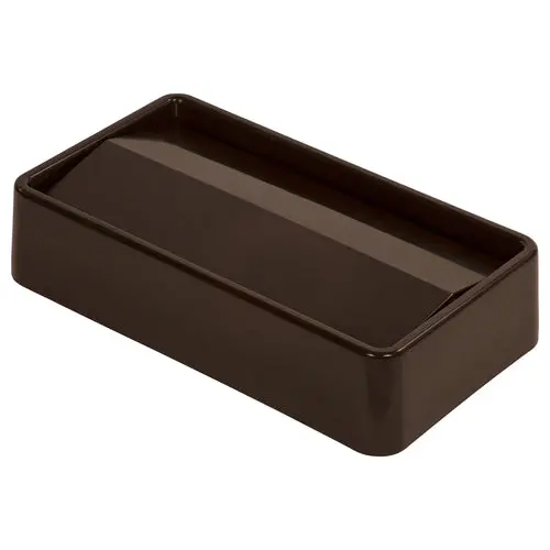 Carlisle Trimline Swing-Top Lid For 15 & 23-Gallon Waste Containers – Dark Brown 1