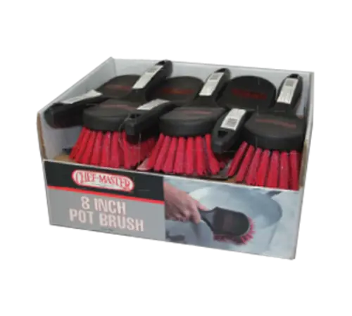 Chef Master 90048 Kettle & Pot Cleaning Brush — 8-Inch Handle, Flexible Nylon Bristles 1