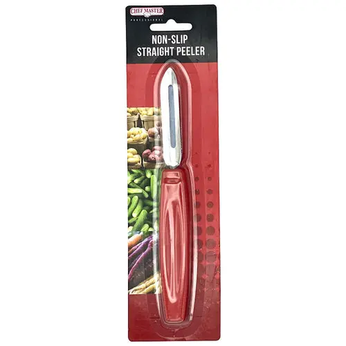 Chef Master 90237 Premium Non-Slip Straight Vegetable Peeler 1