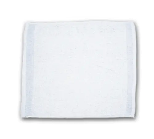 Chef Revival 700Brt24 16" X 19" 24 Oz White Ribbed Cotton Bar Mop Towel 1