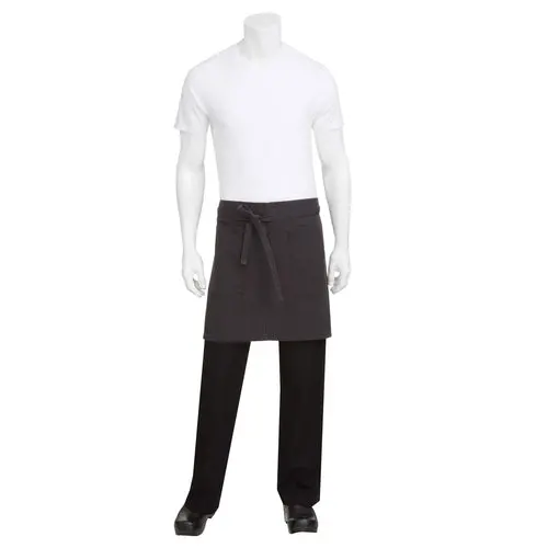 Chef Works Ahwkv013Sgy0 Rockford Half-Bistro Steel Gray Apron 1