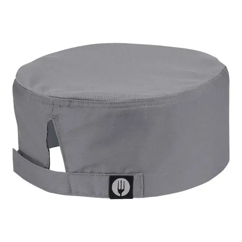 Chef Works Cool Vent Chef Beanie Hat – Gray 1