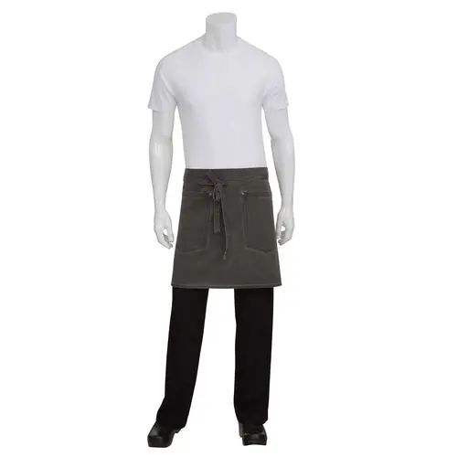 Chef Works Dorset Half Bistro Apron – Pewter Tone (Ahwaq014Pew0) 1