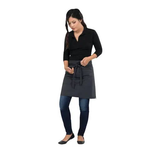 Chef Works Half Bistro Apron – Dgy0 Style, Neutral Gray (F28 Dgy0) 1