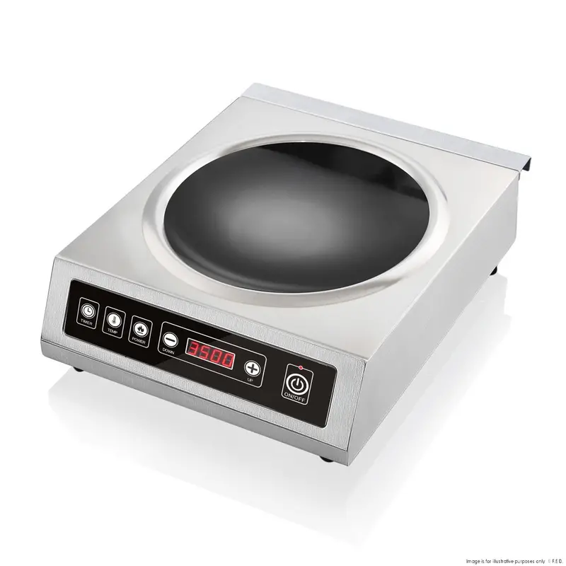 Clearance Stainless Steel Induction Wok With Led Display – Iw350-Vic967 1
