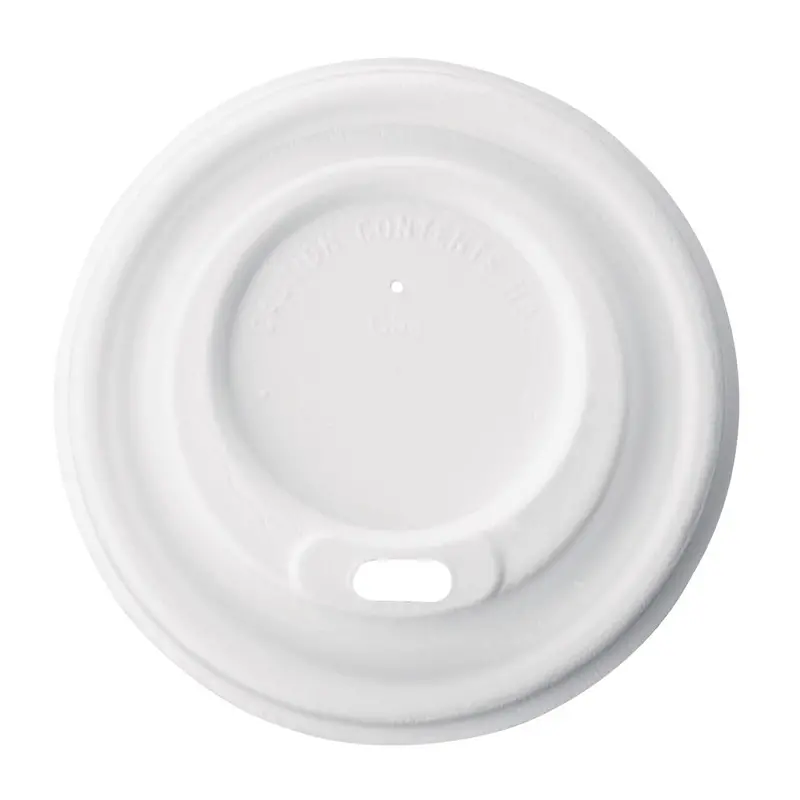 Compostable Bagasse Coffee Cup Lids – Fits 225Ml Cups, 1000-Pack (Fs060) 1