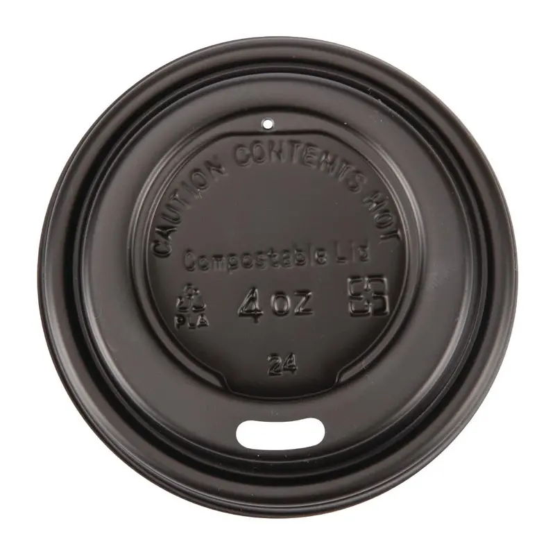 Compostable Espresso Cup Lids – 114Ml / 4Oz, 50-Unit Pack (Dy982) 1
