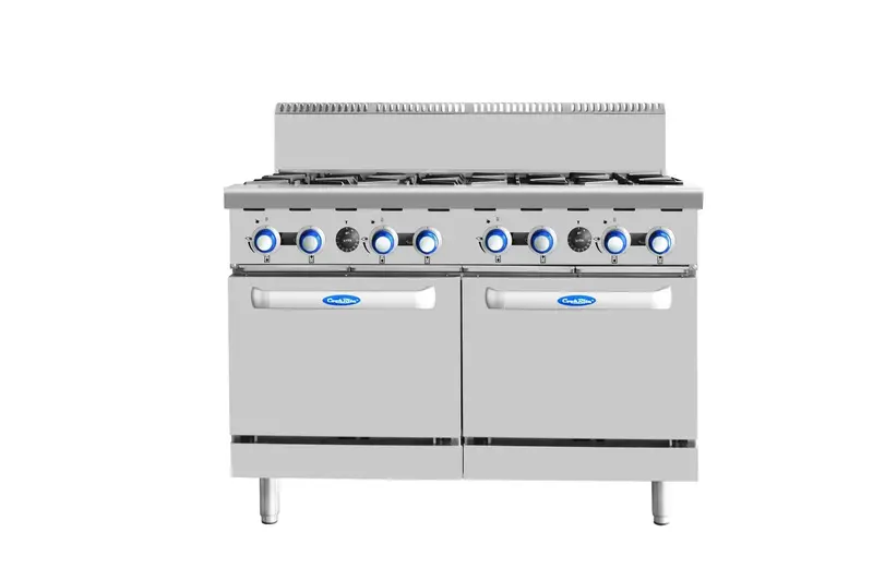 Cookrite 8-Burner Cooktop With Built-In Oven – 224 Mj/H, Lpg (At80G8B-O-Lpg) 1