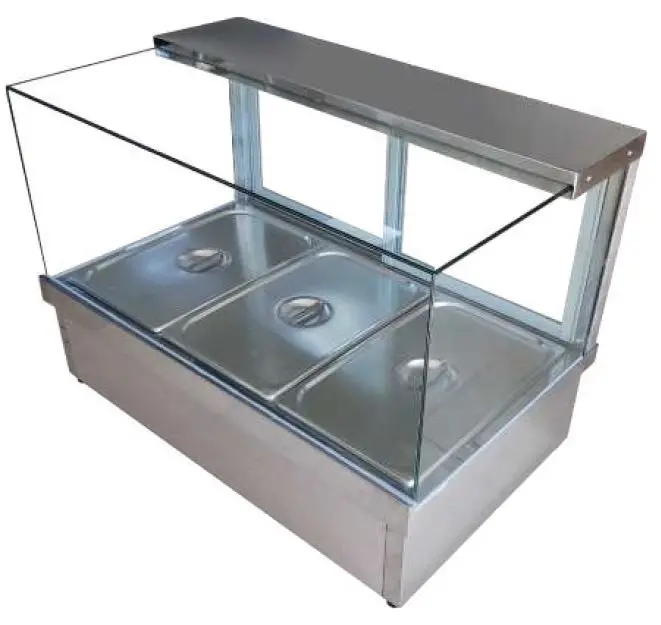 Cookrite Dry Hot Food Display Unit – 1055Mm Width, Includes Six 1/2-Size Pans (Crd-6) 1