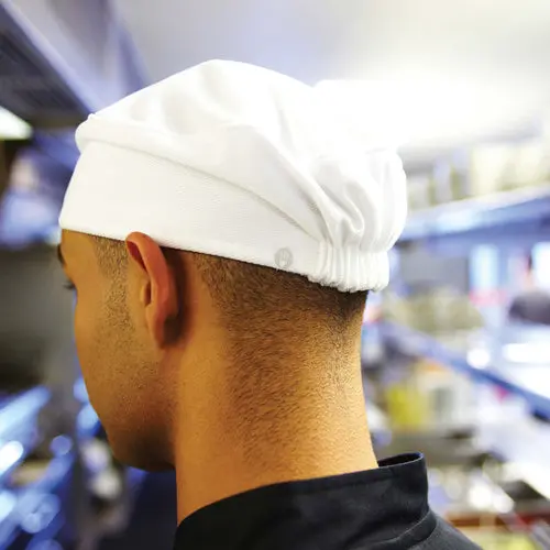 Cool Vent Black Chef Beanie Hat By Chef Works – Breathable Kitchen Headwear 1