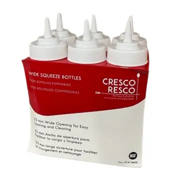 Cresco Resco 16 Oz Wide-Mouth Squeeze Bottles (6-Pack) 1