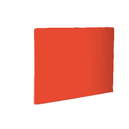 Crestware Red Polyethylene Cutting Board – 15" X 20" X 0.5" For Dedicated Use 1