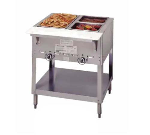 Duke 302 Aerohot 2-Well Gas-Powered Steam Table For Hot Food Service 1