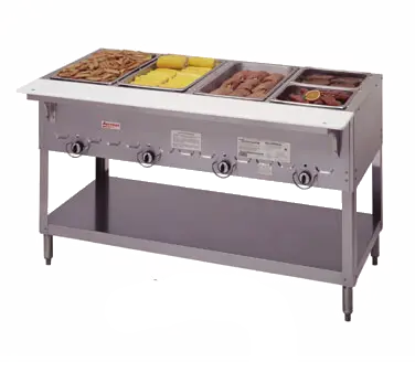Duke 305-Lp 5-Well Liquid Propane Hot Food Table With Integrated Cutting Board 1