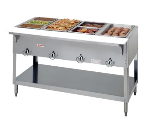 Duke E304Sw Electric Hot Food Station — Four Sealed Wells, Stainless Construction 1