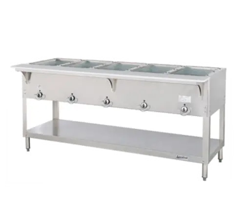 Duke E305Sw Aerohot Electric 5-Well Sealed Hot Food Table – 208V, 72-3/8" 1
