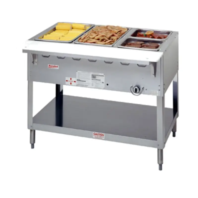 Duke Wb303-Lp Aerohot 3-Pan Lp Gas Wet-Bath Steam Table – 44.375" Width 1