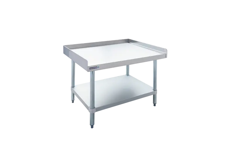 E-Esg-3018-316 18-Inch Space-Saving Equipment Stand With Galvanized Lower Shelf 1