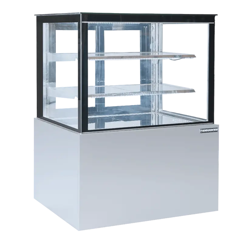 Ecd-36-2-Hc 36" Fully Enclosed Glass Cake Refrigerator With Adjustable Dual Shelves 1